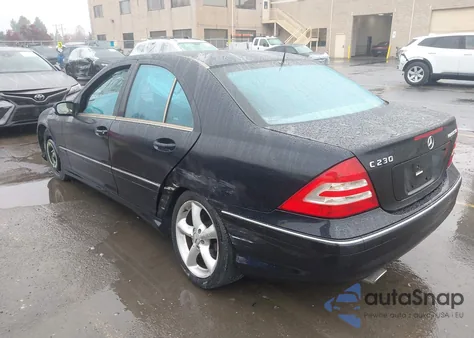 2005 Mercedes-Benz C 230 Kompressor Sport from USA, damaged, VIN WDBRF40J25F617425